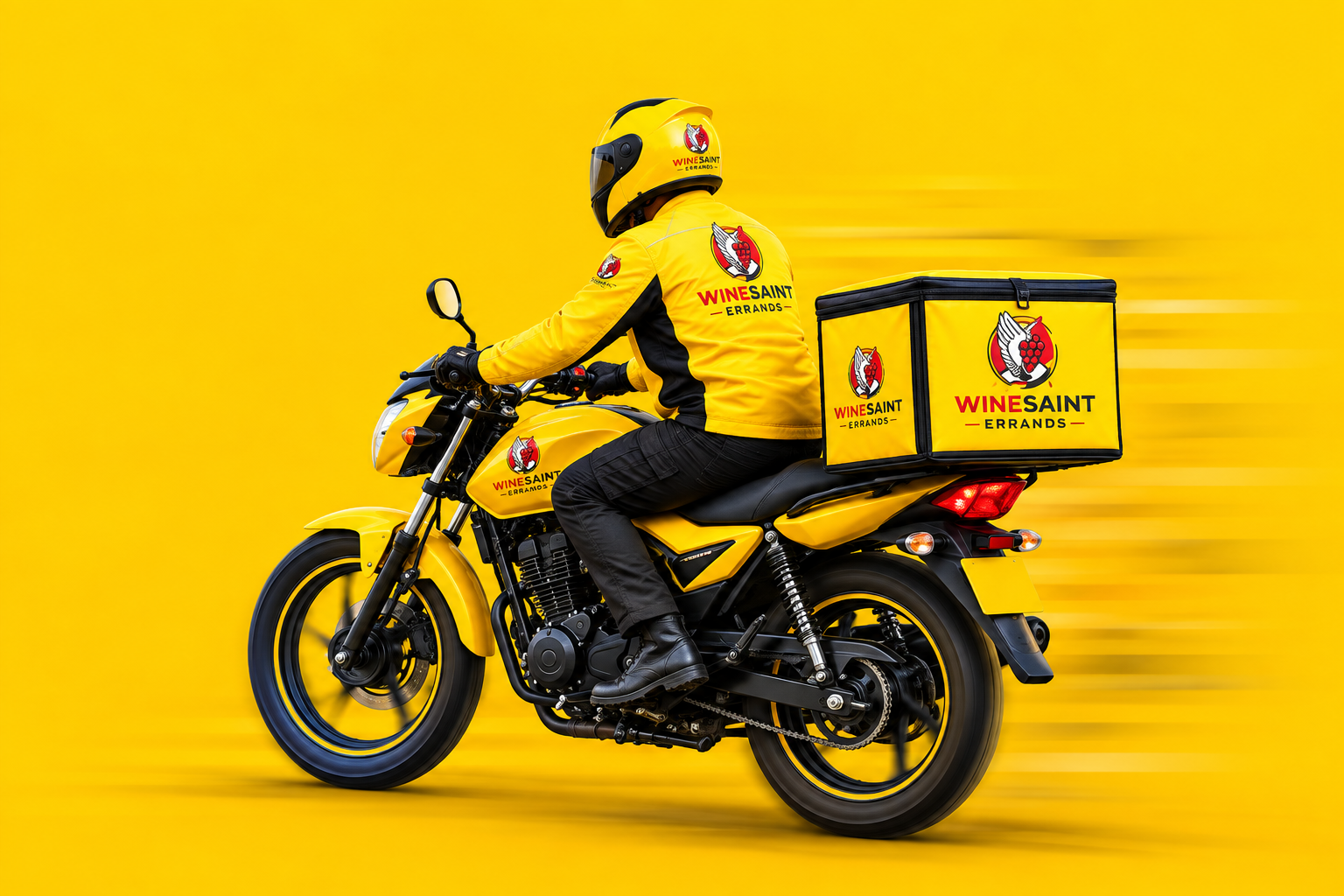 Wine Saint Errands delivery rider